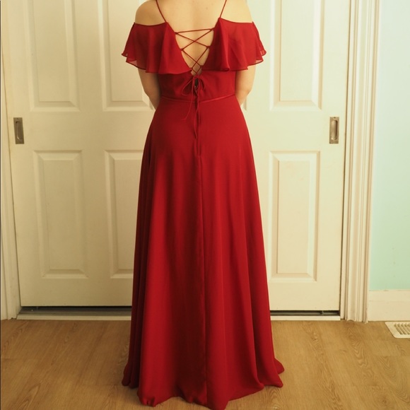 Size 6 Burgundy (Red) Elegant long dress! - Picture 4 of 5